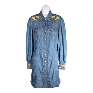 kendra embroidered dress Baltic Born Womens Kendra Embroidered Dress | Navy